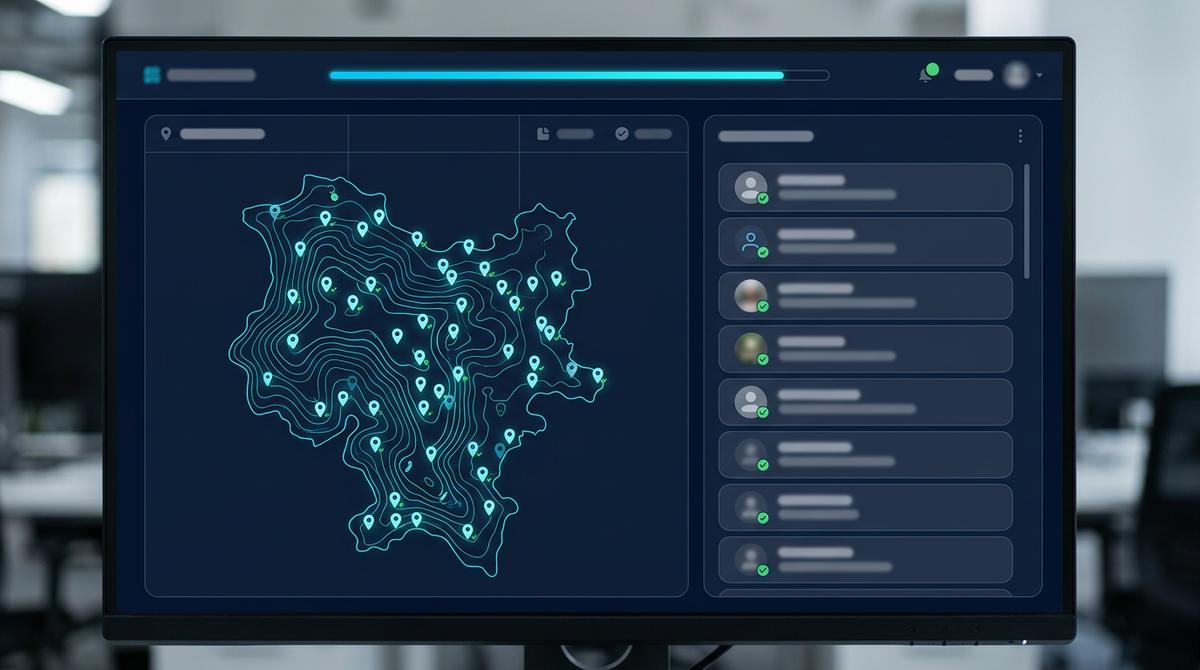 Scattered points connecting into a complete verified lattice network