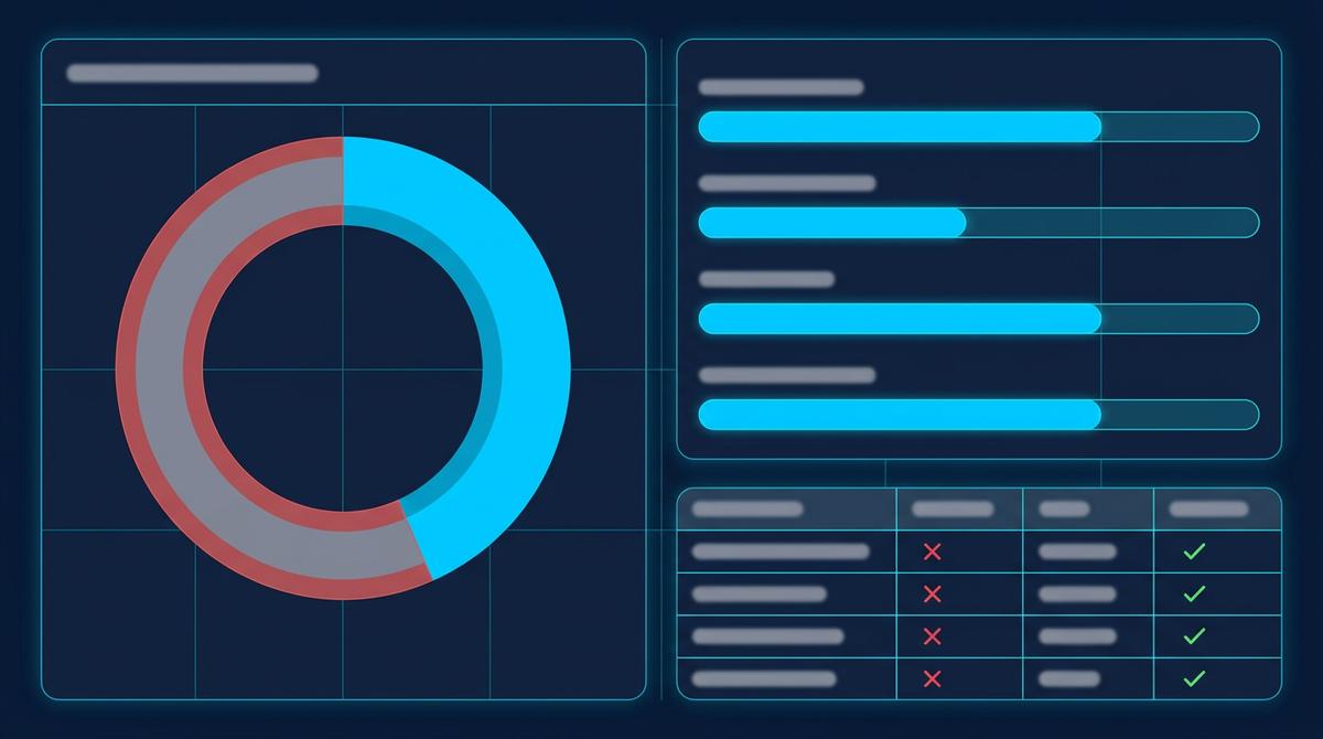 Data nodes dissolving on the left and resolving into clean verified records on the right